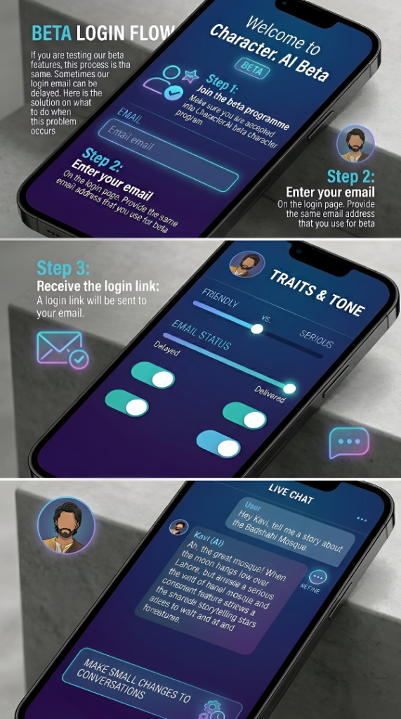Steps Beta login Flow