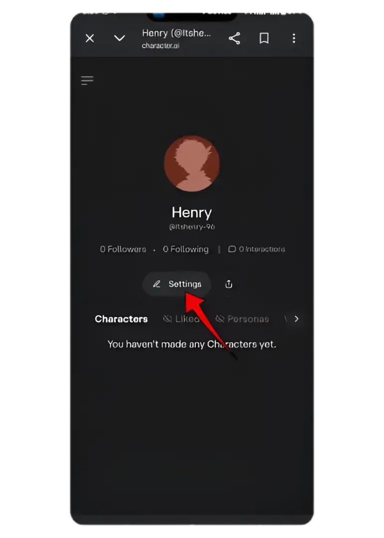 How to Delete Character AI Account (Desktop & Mobile) 2 Remove Character AI account Screenshot 2 1