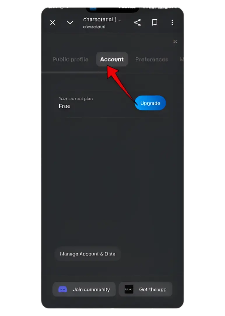 How to Delete Character AI Account (Desktop & Mobile) 3 Remove Character AI account Screenshot 3 1